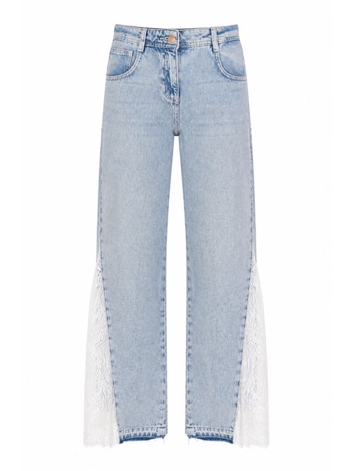 Jeans ampio in denim con pizzo BLUGIRL | RA6181 D500977488